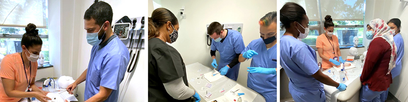 Physician Assistant Students Practicing in the Simulation Center at SEU